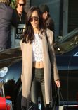 Naya Rivera Street Style - Leaving Barneys New York in Los Angeles - December 2013