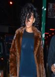 Rihanna Night Out Style - Outside Marquee Nightclub in New York