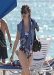 Rose McGowan in a Swimsuit at a Miami Beach - December 2013