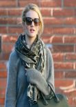 Rosie Huntington-Whiteley Street Style - Out for Shopping in Hollywood - December 2013