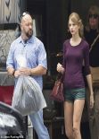 Taylor Swift Shows off Her Legs in Tinny Shorts - Out in Auckland - December 2013