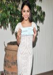 Vanessa Hudgens - Accepting a $100K relief check on behalf of UNICEF in Los Angeles - Dec. 2013