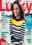 Zoe Saldana - LUCKY Magazine - February 2014 Issue