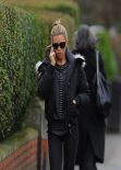 Abbey Clancy Street Style - North London - January 9, 2014