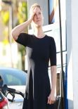 Ali Larter Street Style - Leggy, at a Gas Station in Los Angeles, January 2014