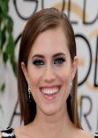 Allison Williams at 2014 Golden Globe Awards