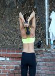 Amanda Byram - Get in a Workout - Santa Monica, January 2014