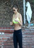 Amanda Byram - Get in a Workout - Santa Monica, January 2014