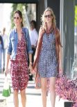 Amy Smart Street Style - Out for Lunch - Madeo in West Hollywood, January 2014