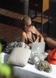 Amy Willerton Bikini Candids - Sunbathing in Los Angeles, January 2014