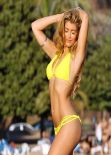 Amy Willerton in a Sexy Yellow Bikini, January 2014