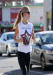 Amy Willerton - Training for the London Marathon With a Jog Around Los Angeles, Jan. 2014
