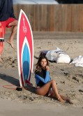 Anastasia Ashley - Bikini Candids Filming Budweiser Commercial - LA