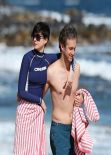 Anne Hathaway at a Beach in Hawaii - January 6, 2014