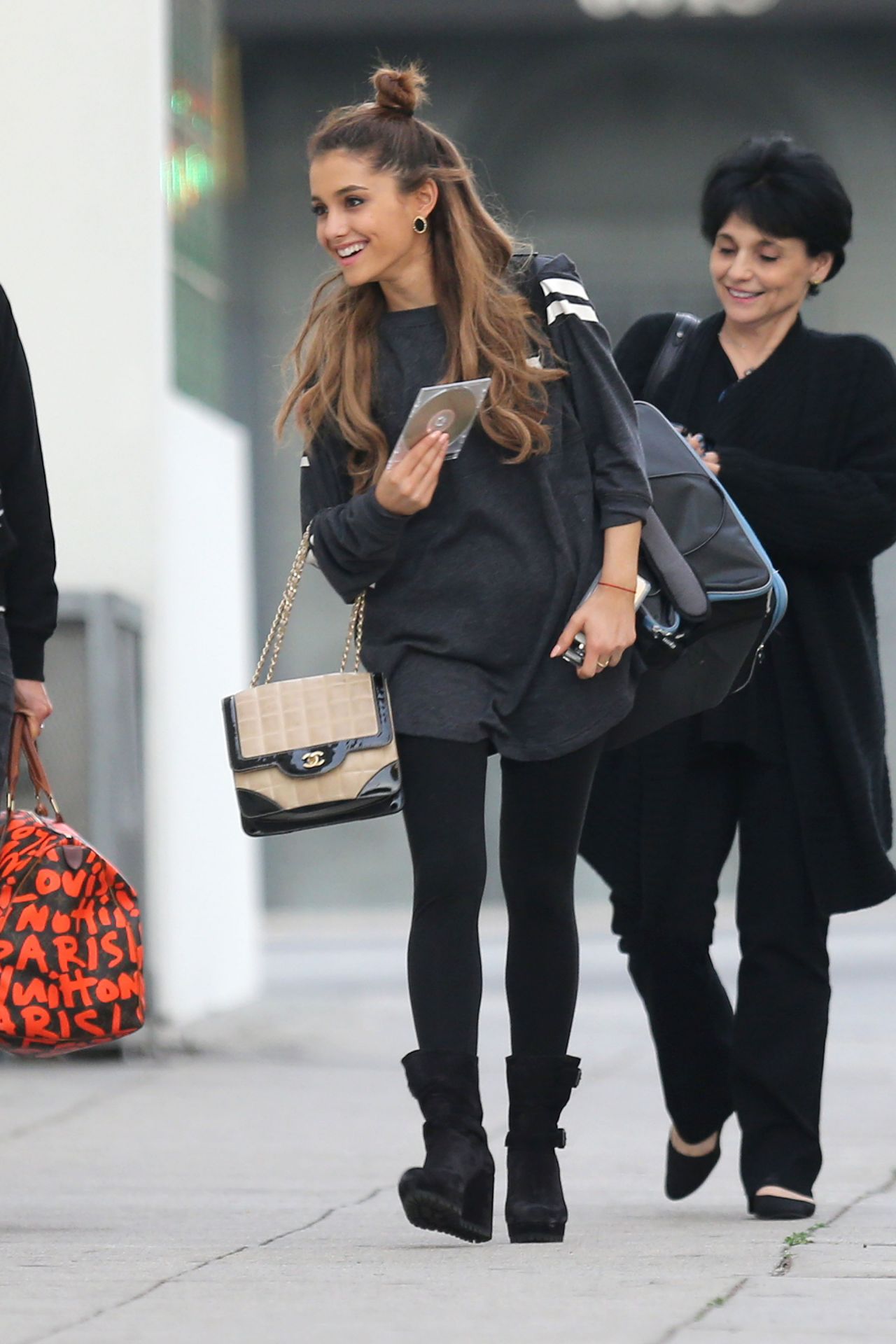 Ariana Grande Street Style - Leaves a Recording Studio in ...