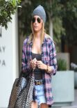 Ashley Tisdale Street Style - Out in West Hollywood, January 2014
