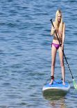 Ava Sambora in a Bikini - Paddle Boarding With Her Friends in Hawaii, January 1, 2014