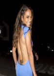 Christina Milian Night Out Style - Outside 1 Oak Nightclub in West Hollywood - January 2014