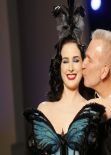 Dita Von Teese - JP Gaultier Haute Couture Fashion Collection in Paris, January 2014