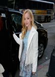 Dove Cameron Street Style - at PIX11 Morning News in New York City
