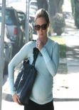 Emily Blunt Street Style - in Tights in West Hollywood - Jan. 2014