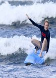Emma Stone - Surfing in Hawaii - January 2014