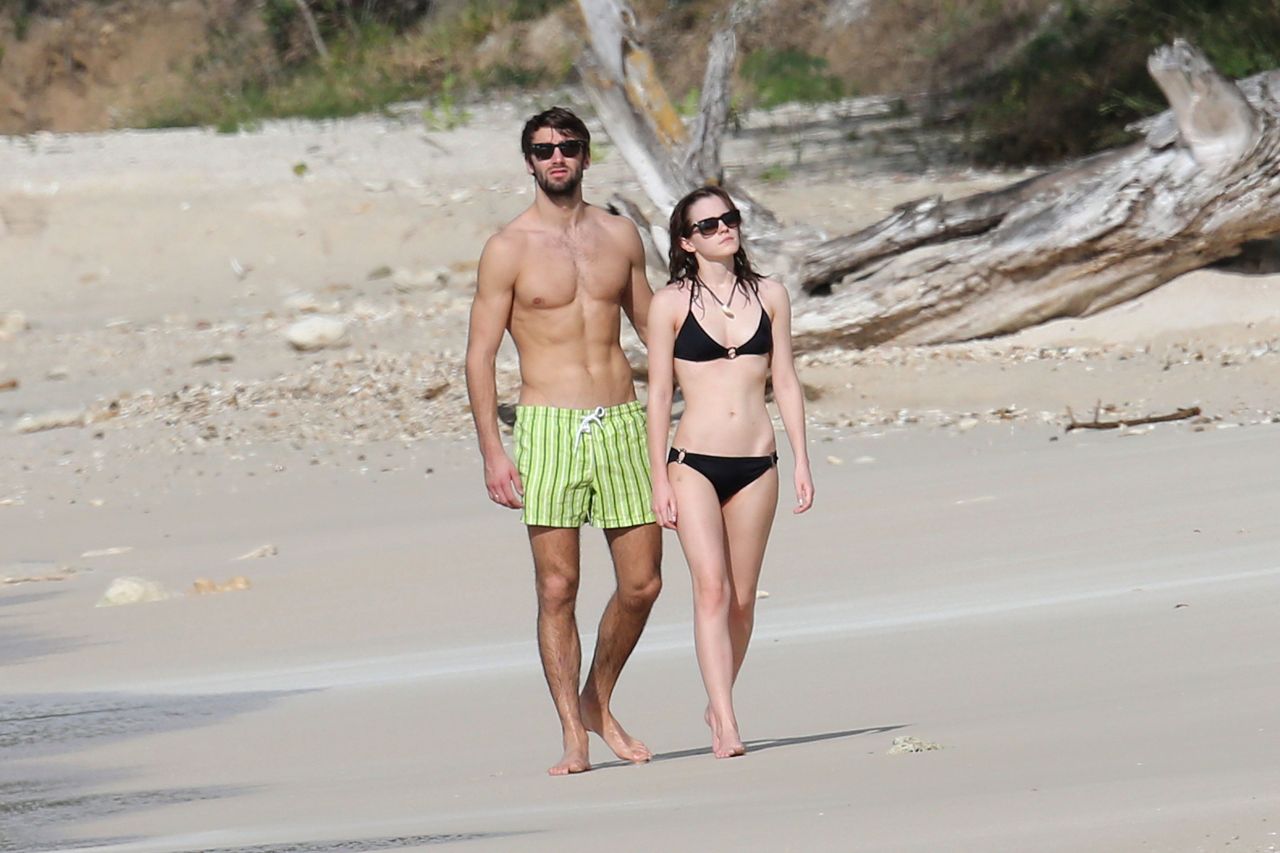 Emma Watson in a Bikini - with New Boyfriend Matt Janney on 