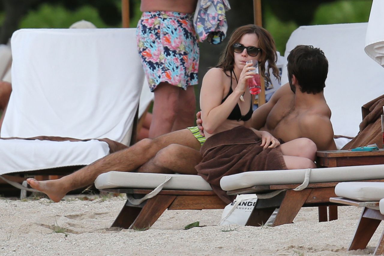 Emma Watson in a Bikini - with New Boyfriend Matt Janney on a Caribbean Bea...