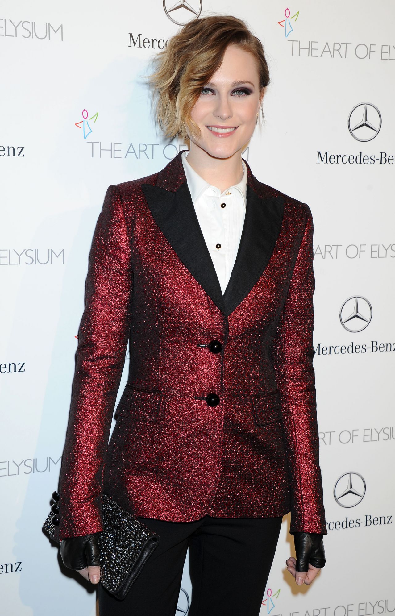 Evan Rachel Wood Wears Moschino at The Art of Elysium HEAVEN Gala, January 2014