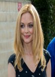 Heather Graham - Set of EXTRA at The Grove in Los Angeles (2014)