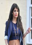 Jasmin Walia Street Style - Out & About in Essex - January 2014