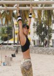 Jennifer Nicole Lee - Works out on the Beach in Miami - January 2014