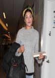 Jessica Szohr Street Style - Departing On A Flight At LAX, January 2014