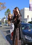 Joanna Krupa and Joyce Giraud Lunch Together at Ll Pastaio in Beverly Hills, January 2014
