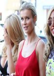 Joanna Krupa Street Style - Lunch With Friends at Il Pastaio in Beverly Hills - January 2014
