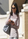 Jordana Brewster Street Style - Out in Beverly Hills, January 2014