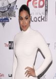 Jordin Sparks in White Dress at Welcome to New York Red, White and Black Super Bowl Party in New York