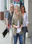 Julianne Hough Street Style - Leaves a Restaurant After Having Lunch With Friends - January 2014