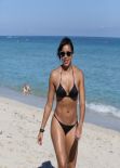 Julissa Bermudez Bikini Candids - Miami, January 2014