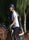 Kaley Cuoco - Horseback Riding in Moorpark - January 2014