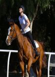 Kaley Cuoco - Horseback Riding in Moorpark - January 2014
