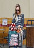 Kaley Cuoco in Jeans - Shopping at Gelson