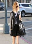 Kate Mara in Short Skirt - Rodeo Drive in Beverly Hills - January 2014