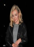 Katherine Jenkins Night Out Style - Leaving Cipriani Restaurant in Mayfair, London, Jan. 2014