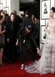 Katy Perry Wears Valentino Couture at 56th Annual Grammy Awards