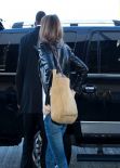 Keri Russell Street Style - in Jeans at LAX Airport, January 2014