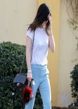 Kylie Jenner Street Style - Out for Lunch In Calabasas