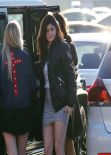 Kylie Jenner Style - Leggy in a Skirt and Boots Heading to a Nail Salon - Los Angeles, Jan. 2014