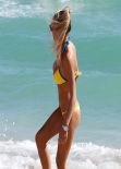 Laura Cremaschi In a Bikini - Playing Soccer on the Beach in Miami - January 2014