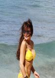 Lizzie Cundy In a Bikini on holiday in Barbados, December 2013